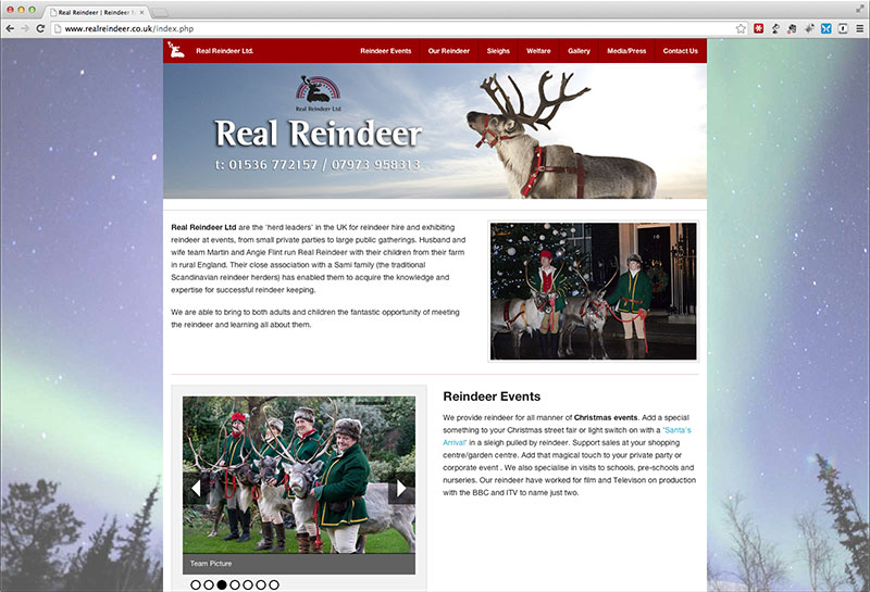 Real Reindeer Website